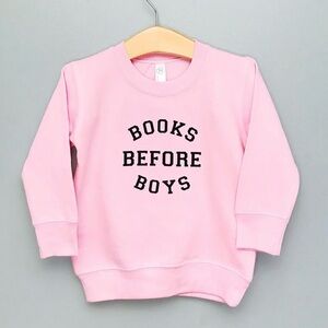 The Wishing Elephant Books Before Boys Pink Sweatshirt – Girls Size 4T